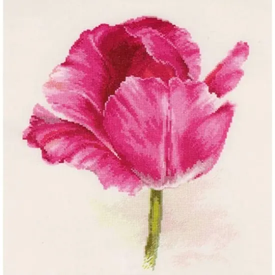 Alisa Tulips. Crimson Glow Cross Stitch Kit {1}