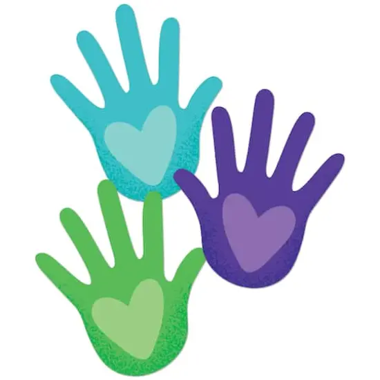 Carson Dellosa Education&reg; One World Hands with Hearts Cut-Outs, 3 Packs of 36 {3}