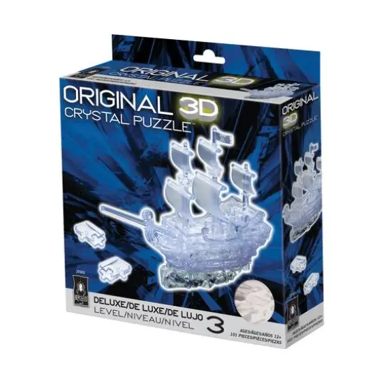Original 3D Crystal Puzzle&trade; Pirate Ship 101 Piece Puzzle {3}