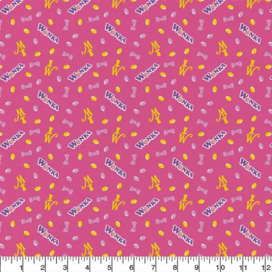 Willy Wonka Pink Jelly Beans Precut Cotton Fabric {3}