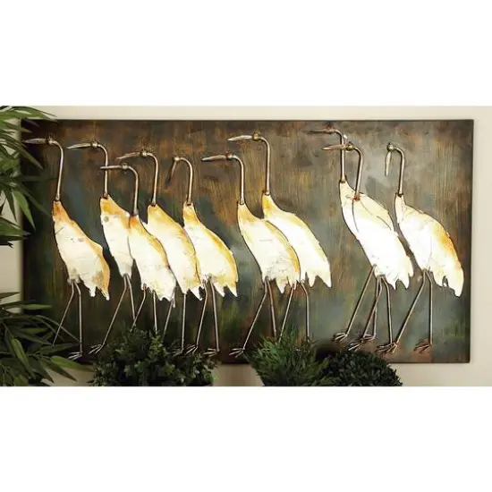 Brown Birds Iron Coastal Wall Decor {9}