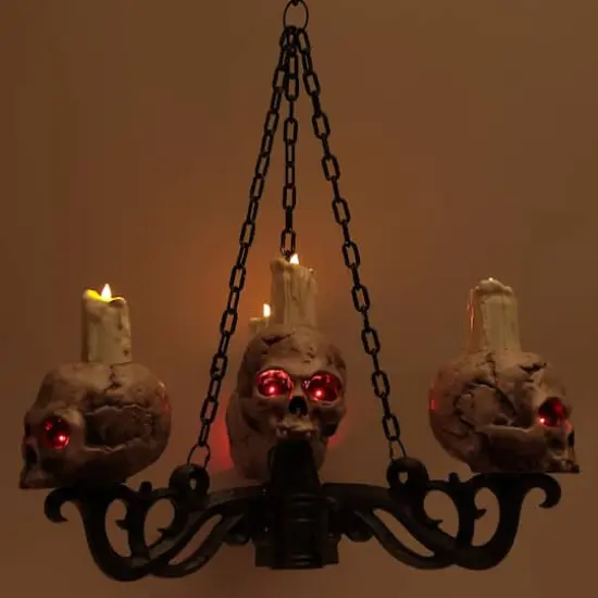 3-In-1 Lighted Skull Candelabra by Ashland&reg; {3}