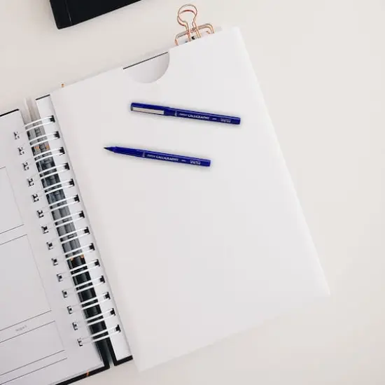 JAM Paper 2.0mm Calligraphy Pen, 2ct. Blue {5}