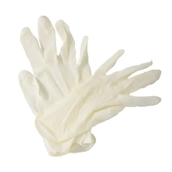 Grafix&reg; White Edge Vinyl Gloves, 10ct. {1}