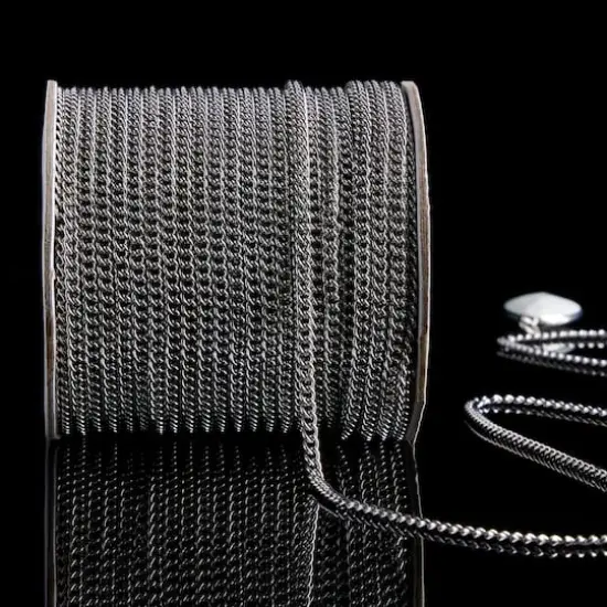 Rhodium Mini Curb Chain Spool By Bead Landing&trade; {3}