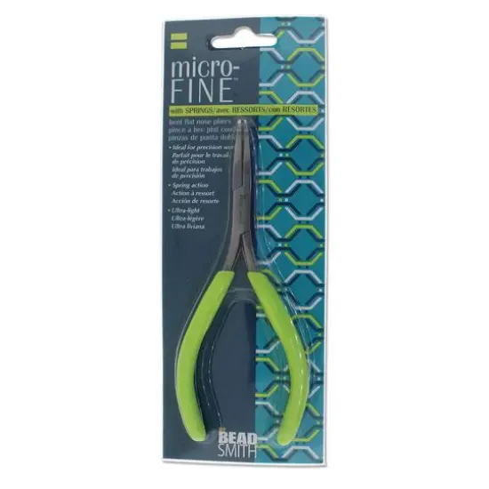 The Beadsmith&reg; Micro-Fine&trade; Bent Flat Nose Pliers {3}