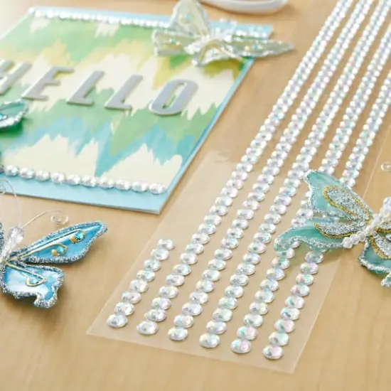 6-Piece Iridescent Clear Rhinestone Borders by Recollections&trade; {3}