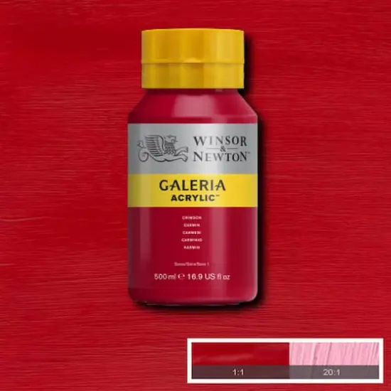 Winsor & Newton&trade; Galeria Acrylic&trade;, 500mL Crimson {4}
