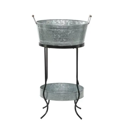 34" Metal Contemporary Wine Bucket {8}