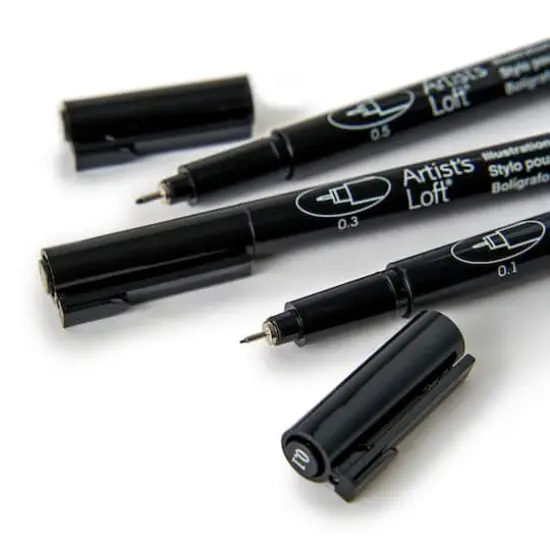 Black Illustration Pens by Artists Loft&trade; {1}