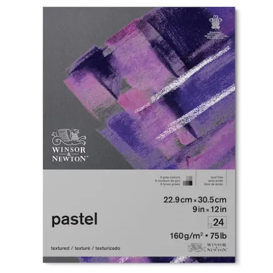Winsor & Newton&reg; Gray Colors Pastel Paper Pad, 9" x 12" {1}