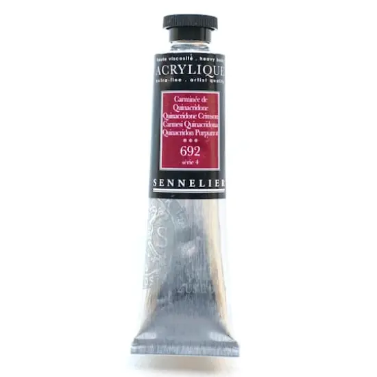 Sennelier Extra Fine Artists' Acrylic Paint, 60mL 692 Quinacridone Crimson {1}