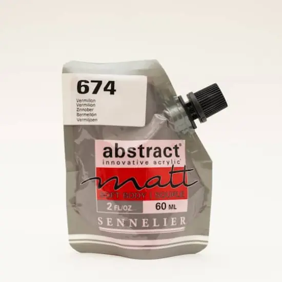 Sennelier Matt Abstract&reg; Acrylic, 60mL 674 Vermillion {1}