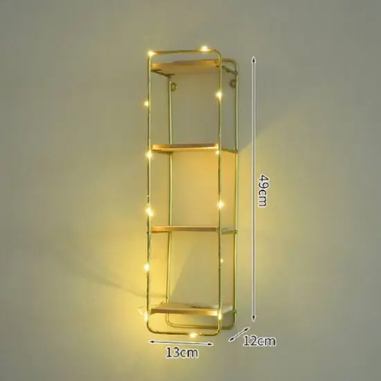 NEX&trade; 19.25" Gold Iron Pilaster Shelf {3}