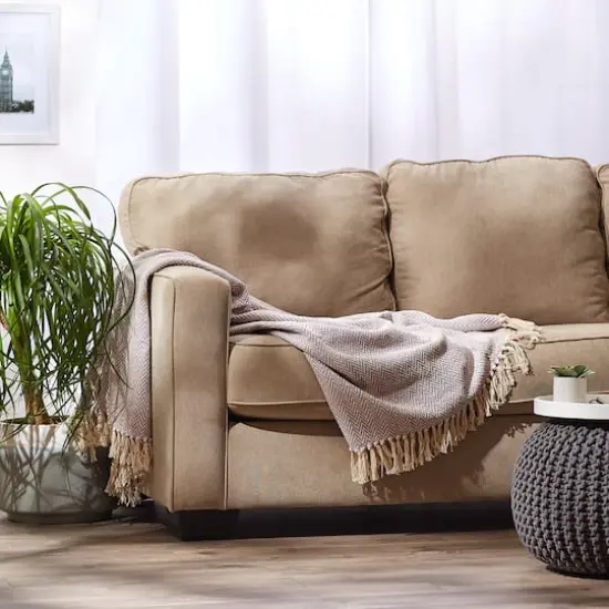 DII&reg; Handloom Chevron Throw Dusty Lilac {6}