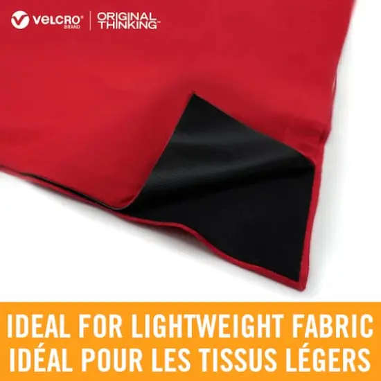 VELCRO&reg; Brand Sleek & Thin&trade; Black Stick On Fastener Rectangle {6}