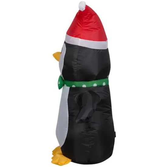 3.5ft. Airblown&reg; Inflatable Christmas Penguin in Santa Hat {3}