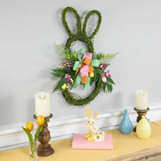 23" Twig & Vine Easter Bunny Artificial Wreath {3}