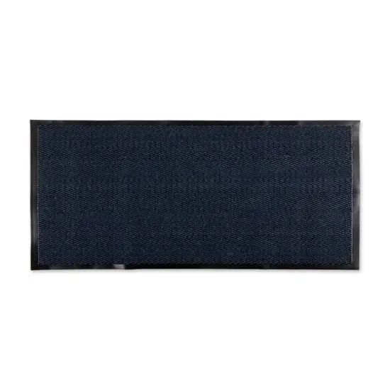 DII&reg; Blue & Black Walk Off Utility Runner Doormat, 22" x 60" {1}