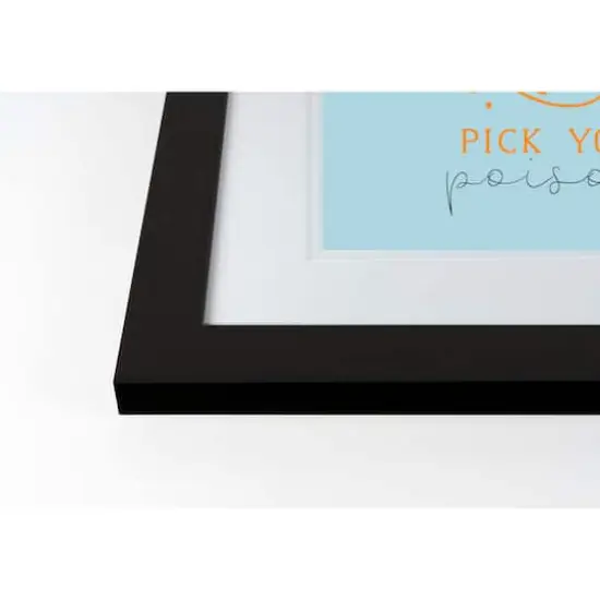 Poison Skull Black Framed Print Wall Art {3}