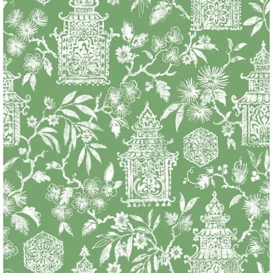 NuWallpaper Green Danson Peel & Stick Wallpaper {1}