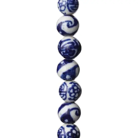 Sapphire Mix Ceramic Round Beads, 8mm by Bead Landing&trade; {1}
