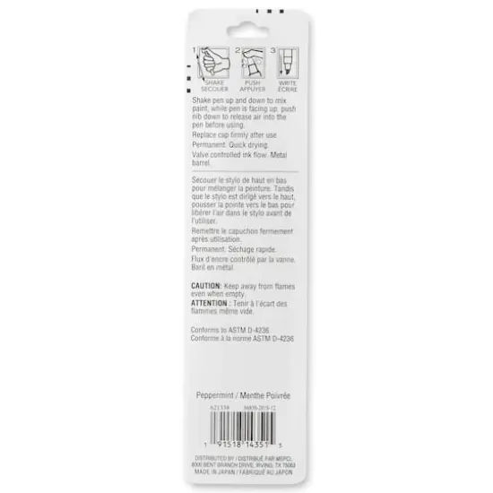 Chisel Tip Multi-Surface Premium Paint Pen by Craft Smart&reg; Peppermint {4}