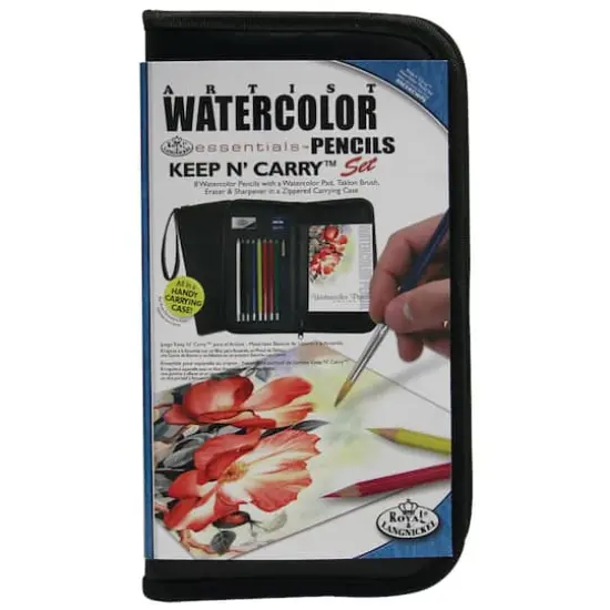 Royal & Langnickel&reg; Essentials&trade; Keep N' Carry&trade; Watercolor Pencil Set {1}