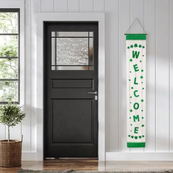 71" Welcome St. Patrick's Day Porch Door Hanging Banner Set {4}