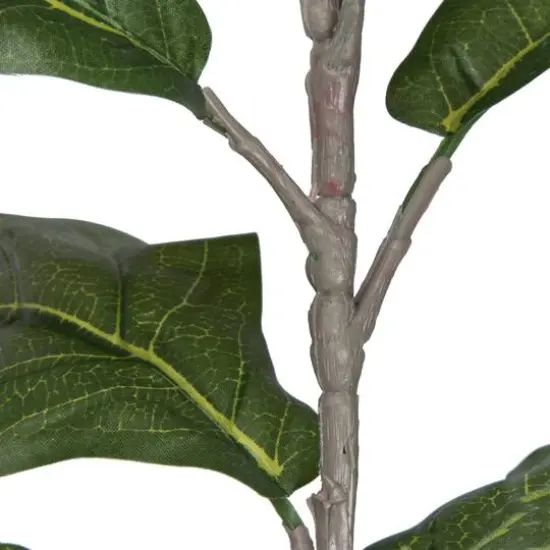 6ft. Potted Artificial Green Fiddle Tree {8}