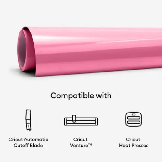 Cricut&reg; Smart Iron-On&trade; Roll, 25" x 5ft. Pink {9}