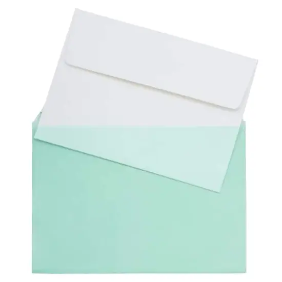 JAM Paper 5.063" x 7.188" Cello Sleeves with Self Adhesive Closures, 100ct. Green {6}