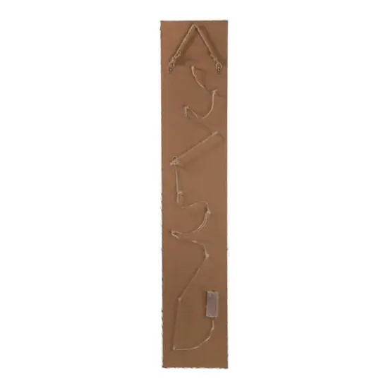 Glitzhome&reg; 3.5ft. LED Black Christmas Porch Sign with Timer {9}