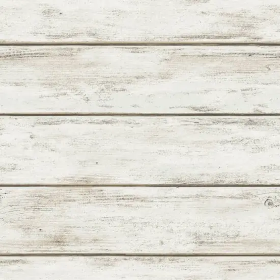 InHome White Washed Plank Peel & Stick Wallpaper {1}