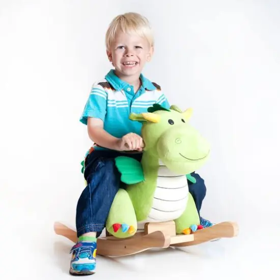 Toy Time Plush Rocking Dragon Ride-On {3}