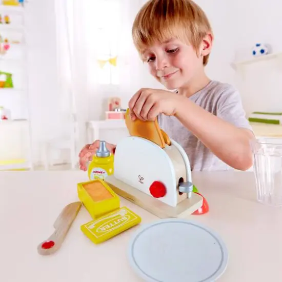 Hape Pop-Up Toaster Kitchen Playset {7}