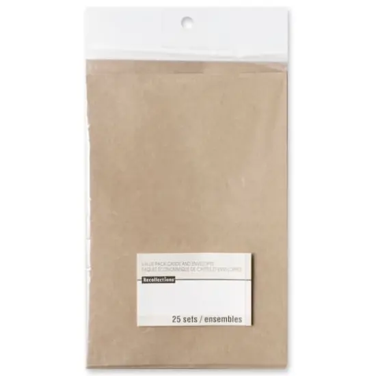 Small Kraft Cards & Envelopes by Recollections&reg;, 4" x 5.5" {5}