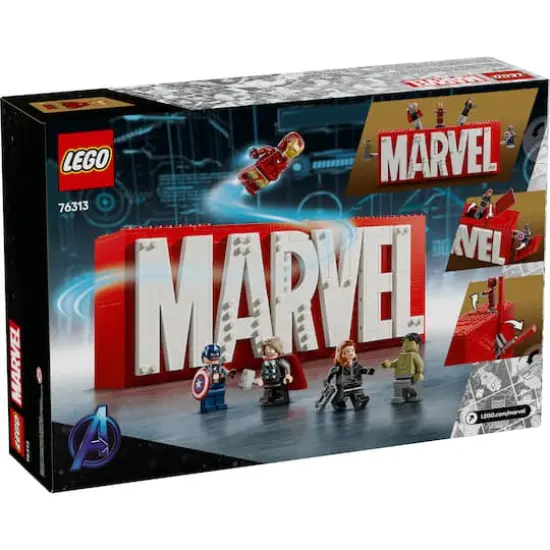 LEGO&reg; Marvel: MARVEL Logo & Minifigures Collectible, Buildable Set 76313 {4}