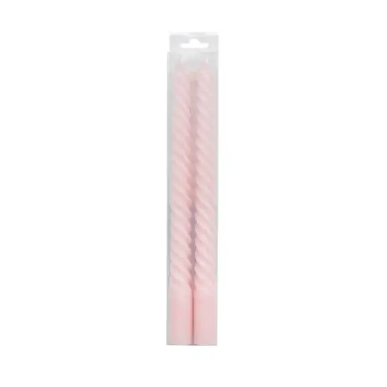 10" Twist Taper Candles, 2ct. by Ashland&reg; Blush {1}