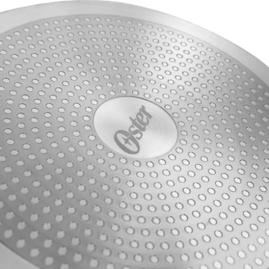 Oster Corbett 12'' Red Nonstick Aluminum Frying Pan {8}