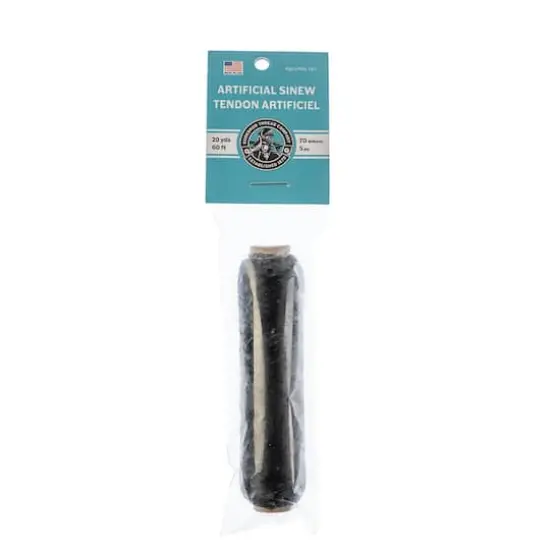 Gudebrod Artificial Sinew Bobbin, 20yd. Black {1}