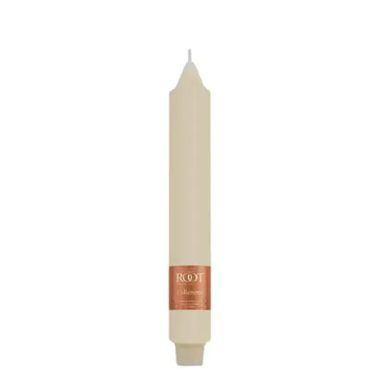 Root Candles 9" Unscented Smooth Collenette Taper Candles, 4ct. Ivory {5}