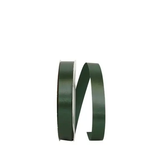 JAM Paper 7/8" x 100yd. Single Face Satin Allure Ribbon Hunter {1}