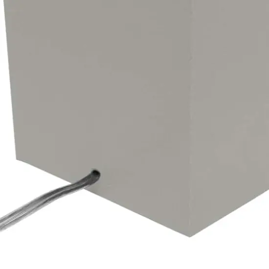 Lalia Home Lexington 21" Leather Table Lamp with USB Charging Port Gray {10}