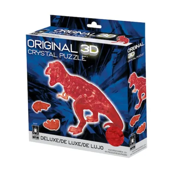 3D Crystal Puzzle - T-Rex (Red): 49 Pcs {3}