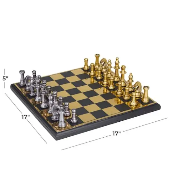 Gold Traditional Game Set, 17" x 17" x 5" {7}
