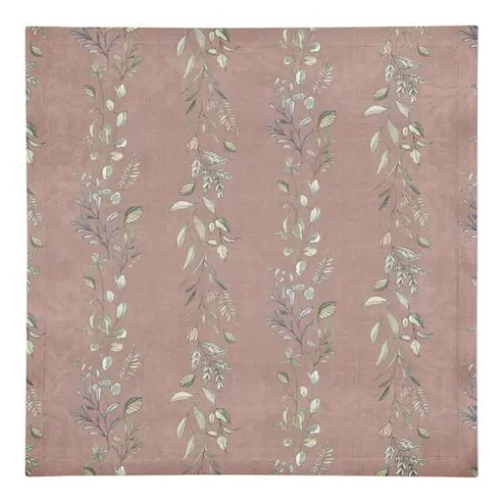 Vines Cotton Twill Napkin Maroon {1}