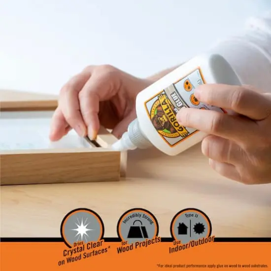 Gorilla Glue&reg; 4oz. Dries Clear Wood Glue {3}