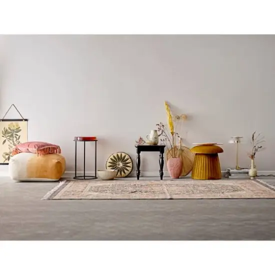 Hello Honey&reg; 32oz. Floral Reactive Crackle Glaze Stoneware Debossed Pitcher {5}