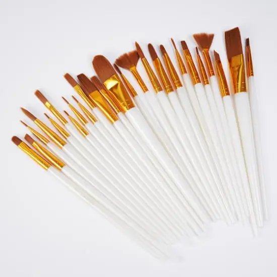 Brown Taklon Brush Set by Craft Smart&reg; {3}